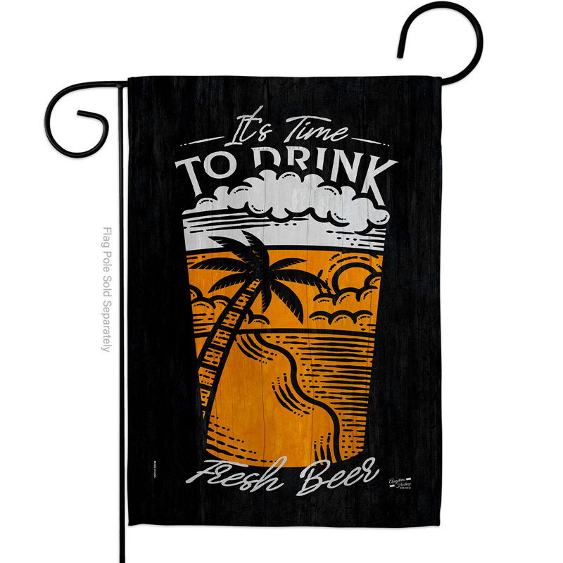 Drapeau de jardin à 2 côtés en polyester 18,5 po x 13 po