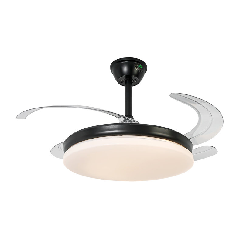 Burgest 254cm Ceiling Fan with LED Lights, Black