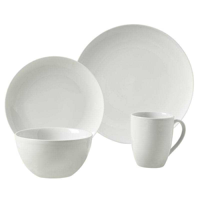 Geise Porcelain China Dinnerware Set 16 Piece - Service for 4