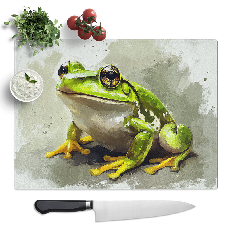 Frog Vol.1  Glass Chopping Board
