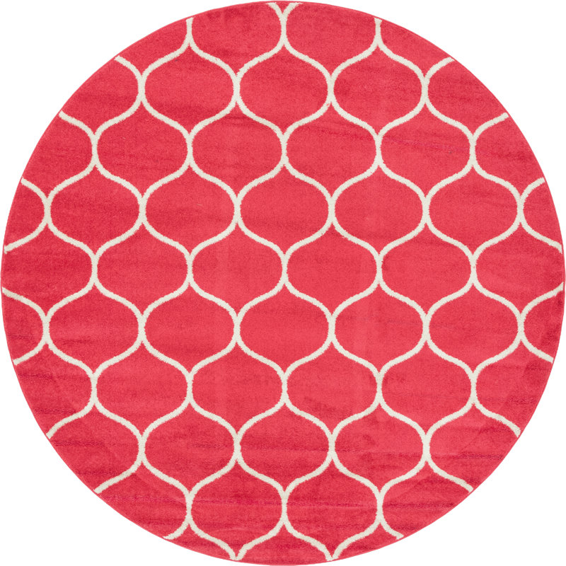 Mulli Geometric Indoor Rug, Round 8'