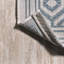 Tapis bleu sarcelle / gris Fidler-1643904163