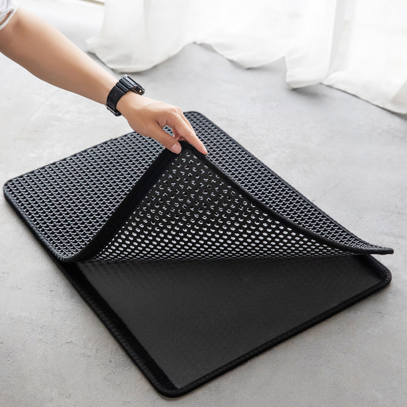 Cat Litter Trapper Dual Layer Mat, 1" H x 30" W x 22" D