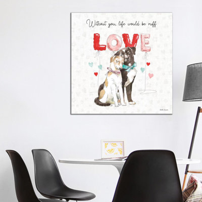 Paws Of Love IV by Beth Grove - Wrapped Canvas Print