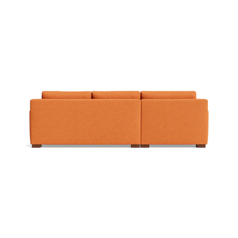 Catalina Chaise Sectional, Performance Weave - Carrot, Left Hand Facing