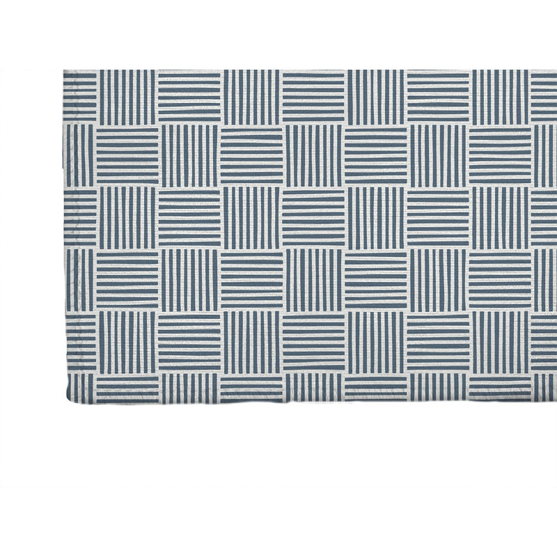 Tapis de jeu pour enfants Gridblocked, Bleu, Rectangle 60 po x 84 po
