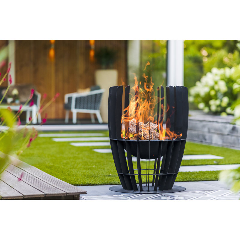Baylor Novelty Steel Wood Burning Smokeless Fire Pit