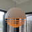 Vintage Sunset Orange Restaurant Pendant Light