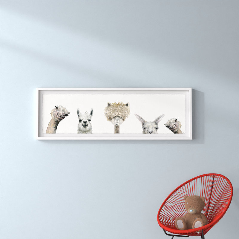 «Kolb Llama and Alpaca», reproduction encadrée, H 15 po x l 45 po x P 1,5 po