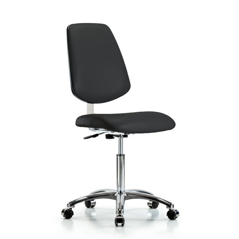 Chaise de chambre propre Saoirse, Noir, Roulettes