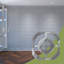 Panneaux muraux décoratifs en acrylique Sullivan, moyen, l 15 3/8 po x H 15 3/8 po x T 1/8 po, miroir argenté-1096995072-1096995078