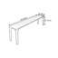 Banc en bois massif Niyaz-1731134998