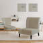 Painted Weaving III Fb - Modern Upholstered Slipper Chair