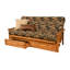 Le cadre de futon double Stratford comprend des tiroirs de rangement et un matelas-763104899-763104902-675364156