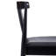 Chaise en bois massif de qualité commerciale avec dossier à lattes et siège en vinyle Lastasha-1394634723-1394634716