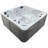 Freeport Park® Karg 220 Volt 56 - Jet Acrylic Square Standard (Hardwired) Hot Tub-73922777