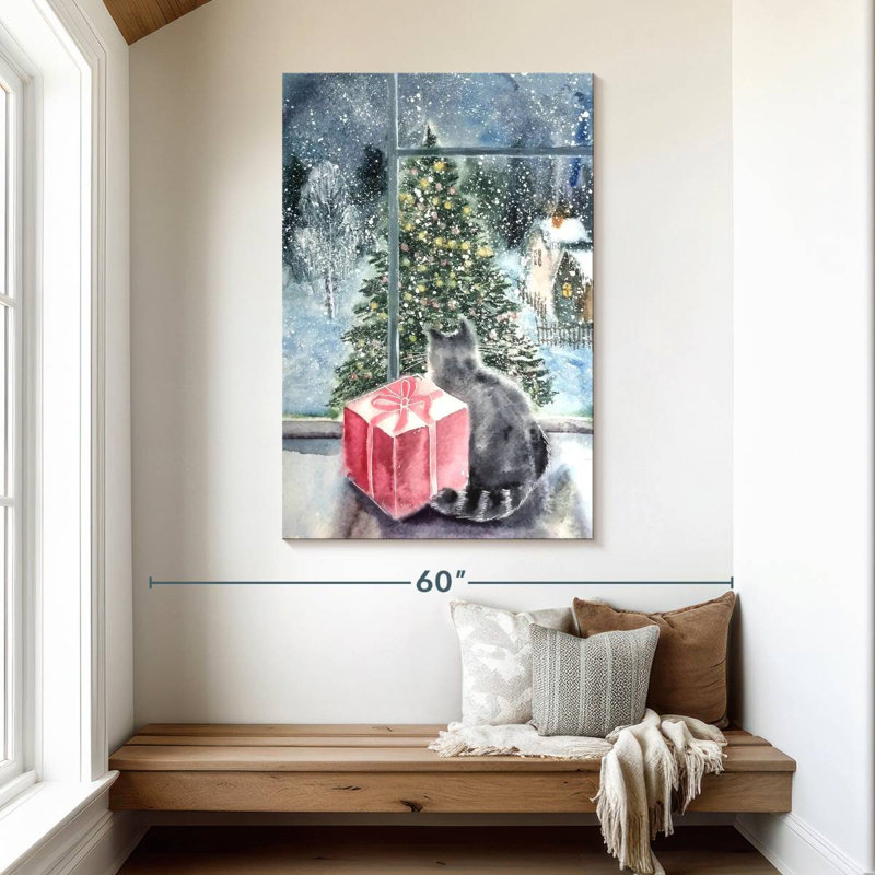 Fenêtre d'arbre de Noël Lelend, H 48 po x l 32 po
