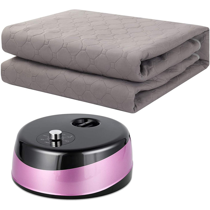 Protège-matelas chauffant en polyester Warmer King, Violet, Grand lit