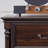 Dark walnut Solid + Manufactured Wood Accent Cabinet