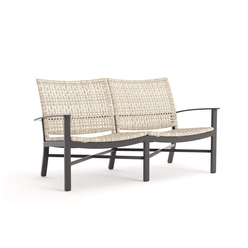 Jasper 59.25'' Wide Straight Aluminum Loveseat