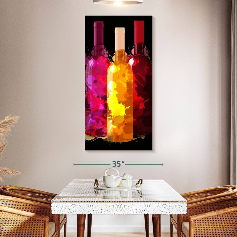 Dégustation de vin, H 30 po x l 15 po