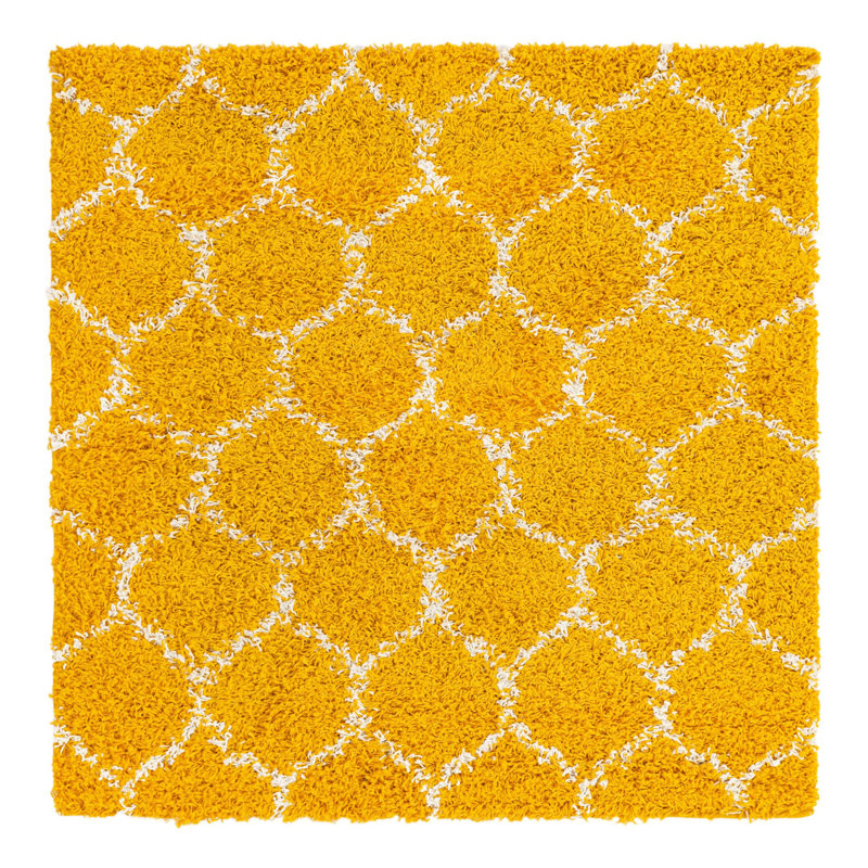 Geometric Indoor Rug, Square 4'