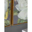 De 4 art mural botanique blanc et or, 20 x 20, décoration intérieure, microfibre de qualité, couloir, salon, chambre à coucher