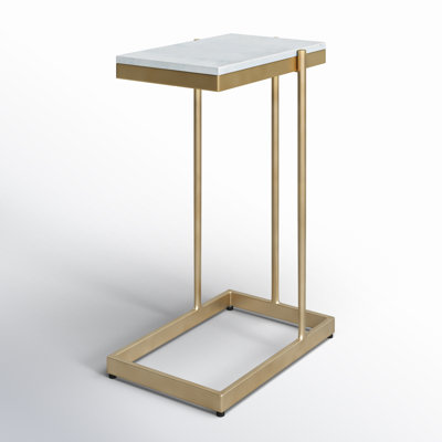 Brigitte Marble Top Frame End Table