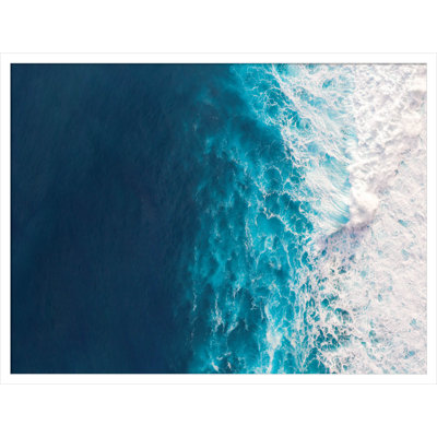 Seascape of Splashing Waves Print