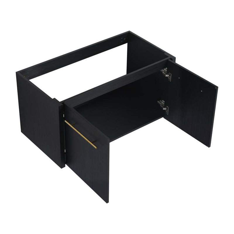 Meuble-lavabo simple avec plateau en résine 35,4 po Rothmuller