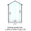 Garden Value 4 ft. W x 3 ft. D Overlap Tool Shed With Shelves-1283744573