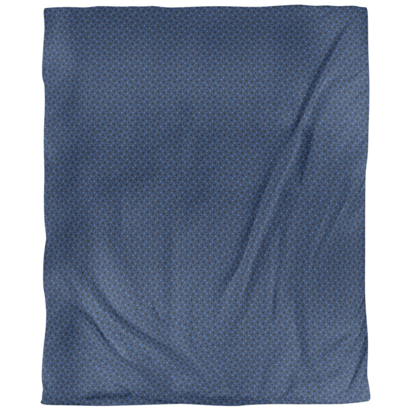 Housse de couette Katelyn Elizabeth, Polyester brossé, Housse de couette pour grand lit, Bleu foncé