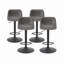 Ensemble de 2 tabourets de bar pivotants en cuir synthétique l 16,1 po x P 16,1 po x H Farini-129891518
