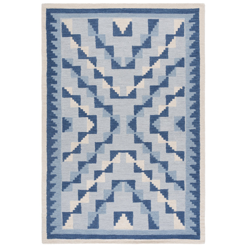 Tapis d'intérieur en laine touffeté à la main Kenya, Rectangle de 5 pi x 8 pi
