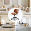 Chaise de travail rotative en similicuir Crosslin-1744854716