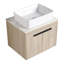 Ensemble de meuble-lavabo simple 0 po avec plateau en pierre frittée Aprilette