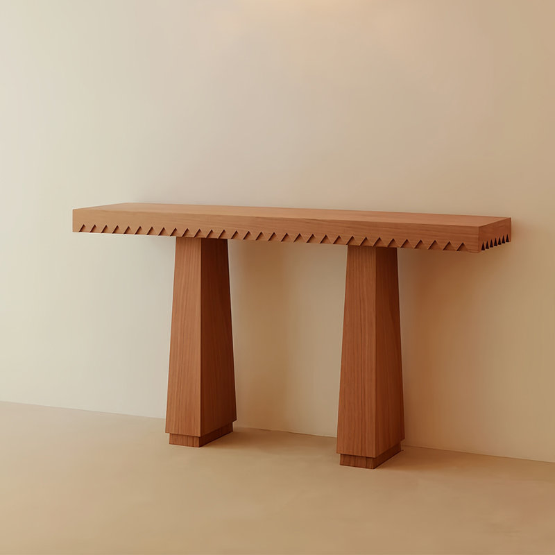Console en bois massif de style moderne, H 31,5 po x l 59 po x P 15,70 po