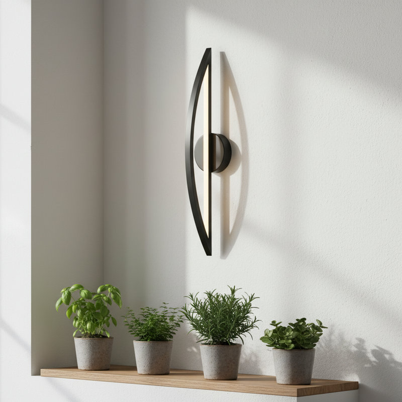 Luminaire mural à DEL Bow, H 24 po x l 4,7 po x P 5,1 po, 12 W