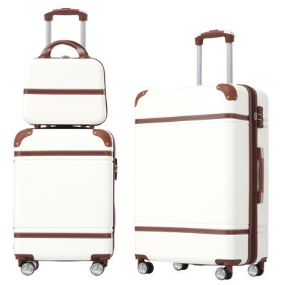 Ensemble de 3 valises à roulettes Hardshell avec valise TSA