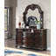 Cadre de grand lit - Commode - Miroir - Commode - Table de chevet-2079769048