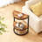 19.69" Modern Farmhouse Side Table with Metal Frame