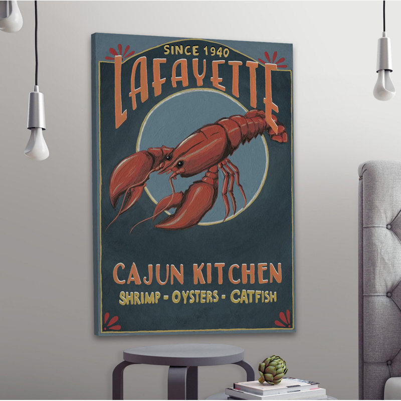 Lafayette par - Peinture sur toile tendue, H 45 po x l 30 po x P 1,5 po