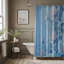 Rideau de douche bleu 1 pièce-1148460893