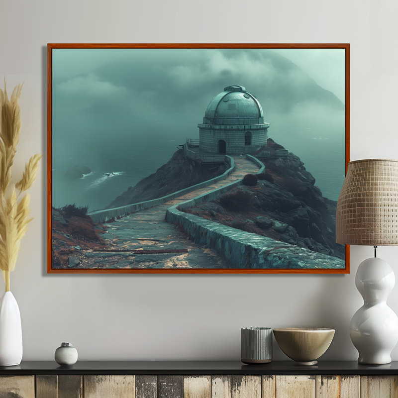 Gris gris astral architecture observatoires - observatoires muraux salon d'art, Cadre flottant brun