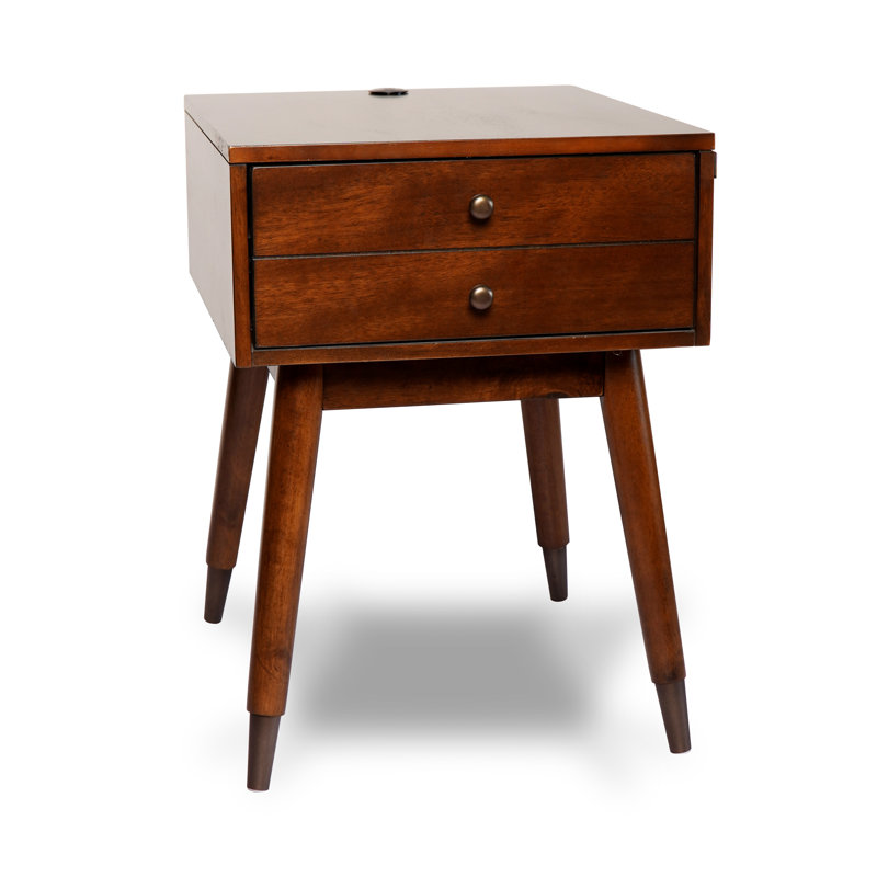 Izabell 20.08'' W Solid Wood Nightstand