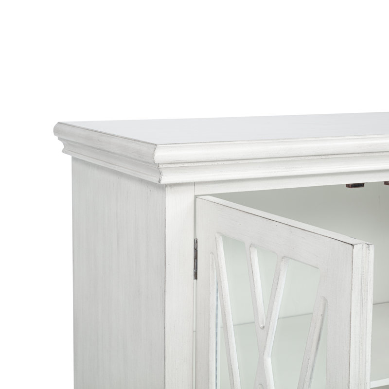 Kelcey 2 Door Cabinet Grey, Off White