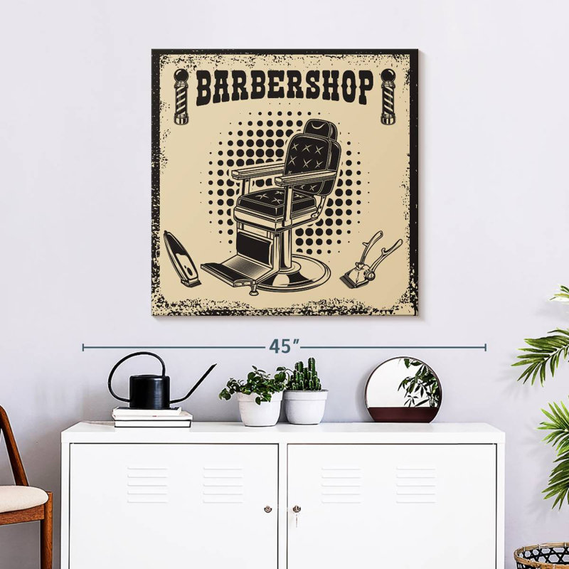 Enseigne murale rétro Khylige Barbershop
