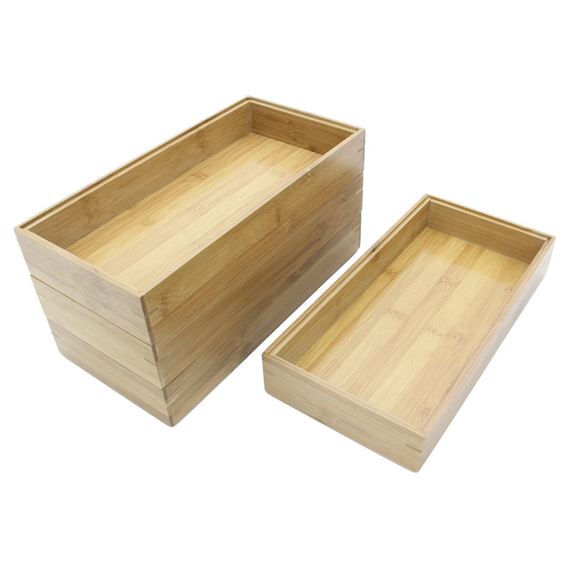 Panier en bois massif, H 2 po x l 12 po x P 6 po