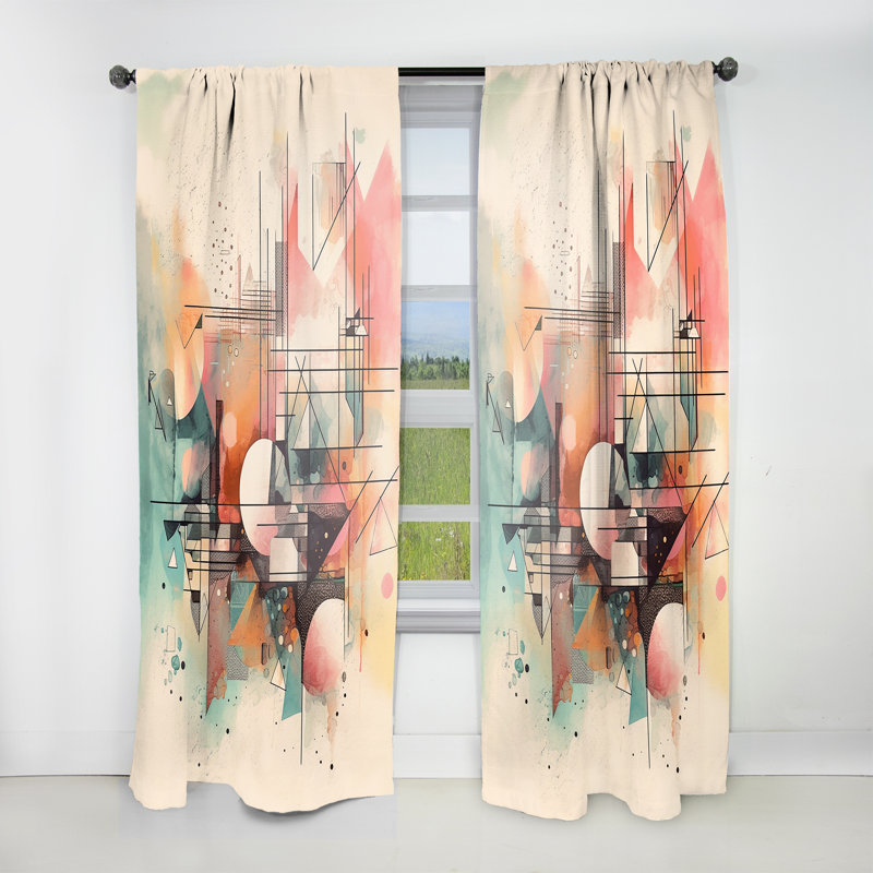 Explorations In Serenity V - Modern Velvet Curtain - Room Darkening - 1 panel, 52" W x 63" L