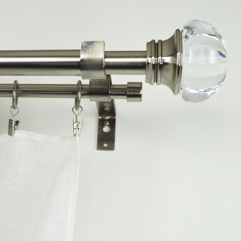 Tringle à rideaux double Dairel, 32" - 86"